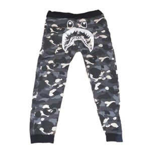 Bape Glow In the Dark White Camo Sweatpants